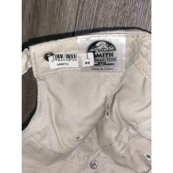 Colorado Bear Souvenir Blue Beige Stitch Baseball Hat Cap by Smith Southwestern - Picture 8 of 8